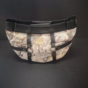 Miche Gina Demi Shell Faux Leather Large "Retired" Old World Map Design